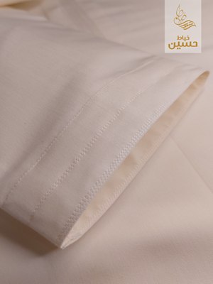 Close-up of the sleeve cuff hem stitching